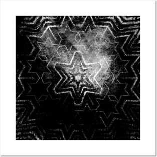 Magical black and white mandala 003 Posters and Art